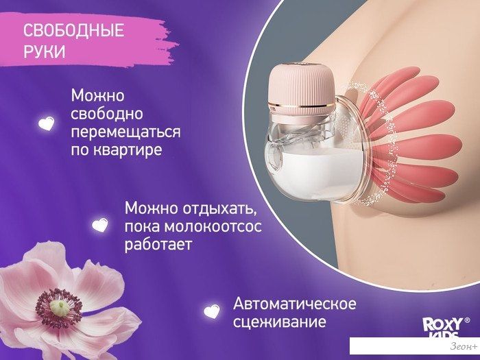 Электрический молокоотсос Roxy Kids RBRP-S15-P