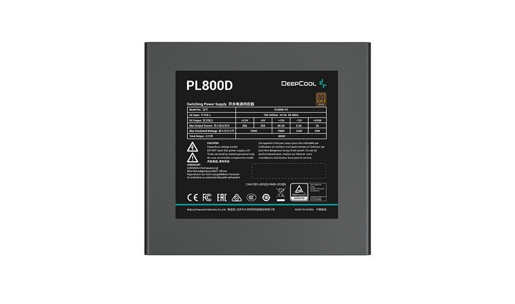Блок питания DeepCool PL800D