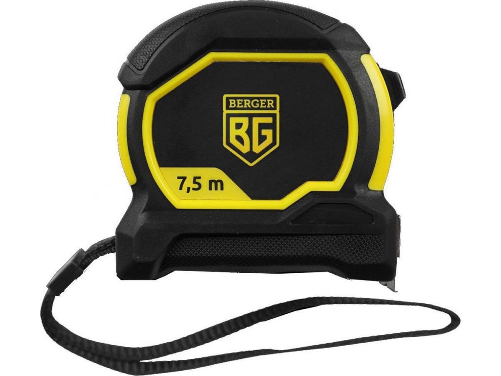 Рулетка Berger 0.025x7.5м BG1353 (магнит, нейлон, шкала двусторонняя)