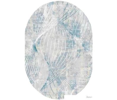     Safyun Liparis LP309-CREAM-BLUE-OVAL (2x3)