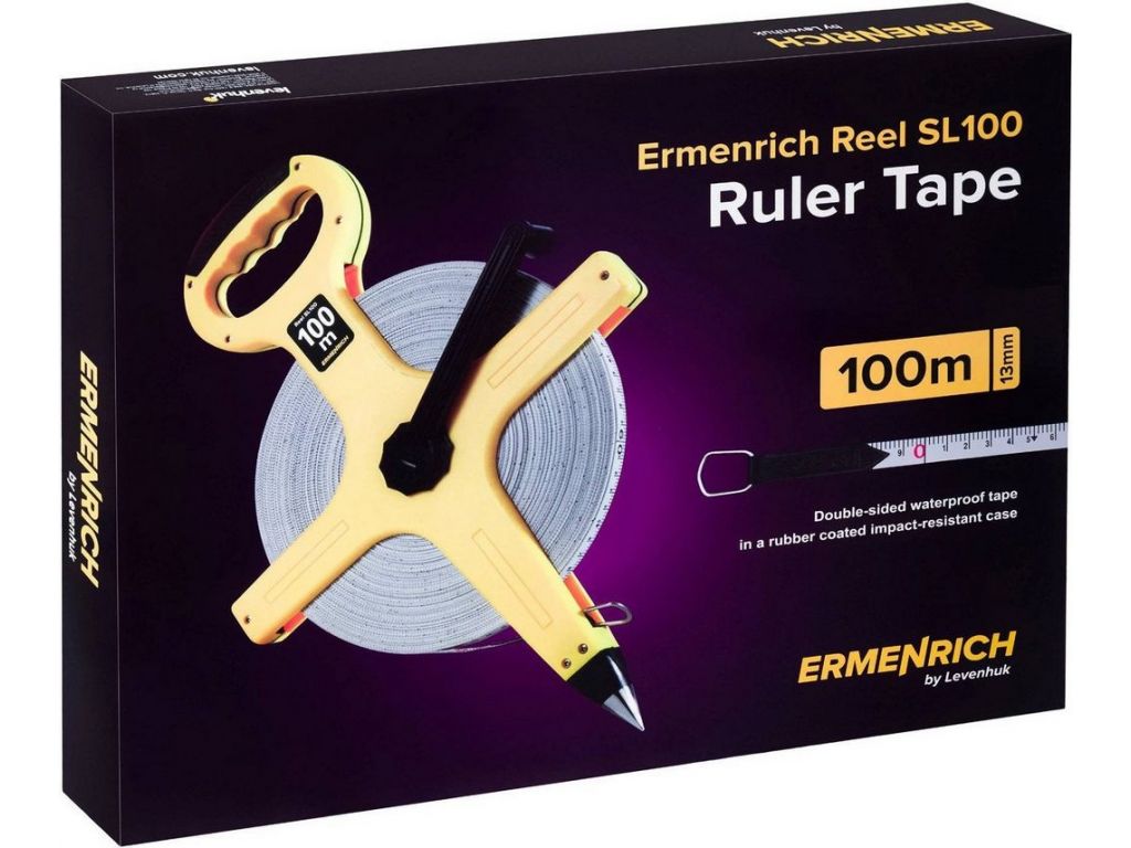Рулетка Ermenrich Reel SL100 геодезическая 81885