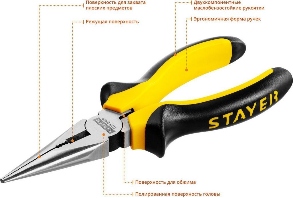 Круглогубцы Stayer 2205-3-16-z02