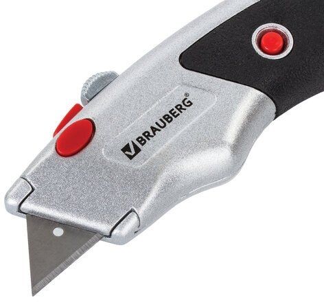 Нож строительный BRAUBERG Professional 235404