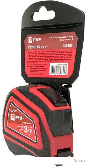 Рулетка EKF Expert РС-10 Autostop Магнит rs-10-3-16-quad (16ммx3м)