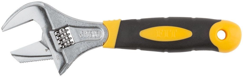 Гаечный ключ FIT Разводной Техно CrV 70189