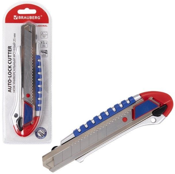 Нож строительный BRAUBERG Professional 237448