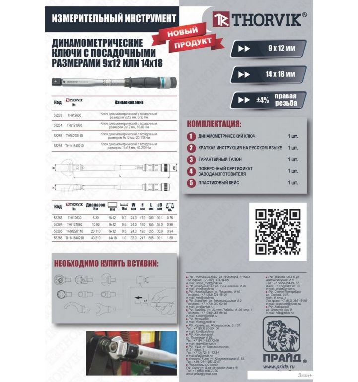 Гаечный ключ Thorvik TH141840210