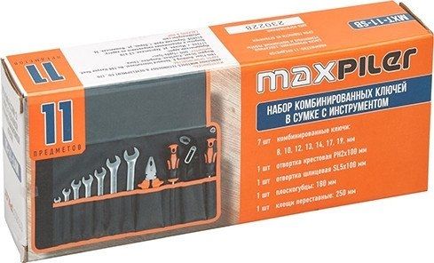 Универсальный набор инструментов MaxPiler MXT-11-SB (11 предметов)