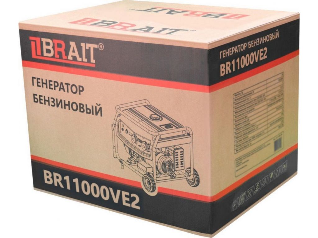 Бензиновый генератор Brait BR11000VE2