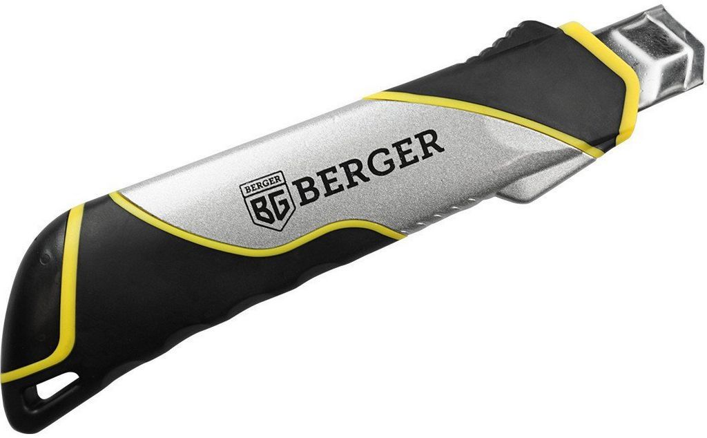 Нож строительный Berger Металлический с сегментированным лезвием 18мм BG1351