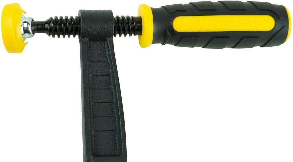 Струбцина Berger F-образная 80x300мм, зажим до 270кг BG1936
