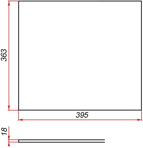 ЗОВ Столешница CLDSP18W395363 (белый)
