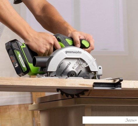 Дисковая (циркулярная) пила Greenworks GD24CS165 1501607 (без АКБ)
