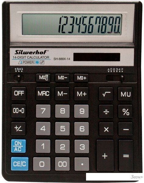 Бухгалтерский калькулятор Silwerhof SH-888X-14