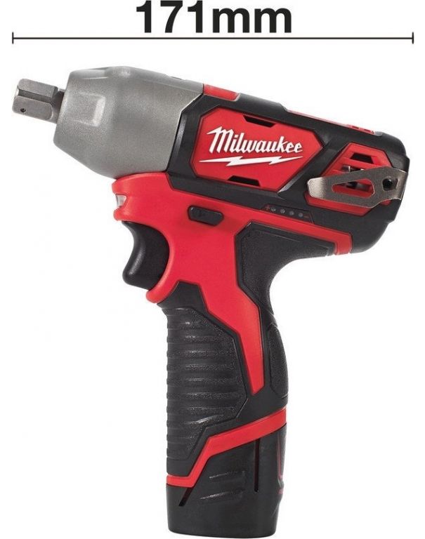 Гайковерт Milwaukee M12 M12BIW12-202C 4933447133 (с 2-мя АКБ, кейс)