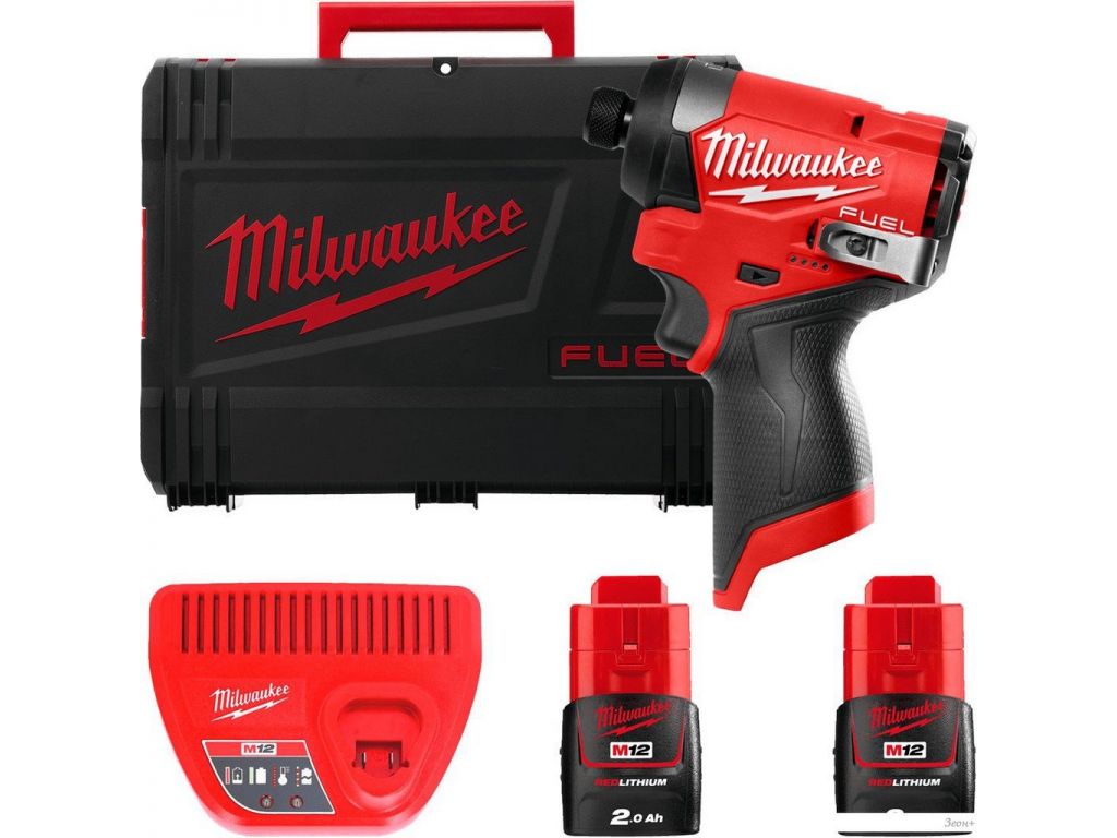 Винтоверт Milwaukee M12 FUEL M12FID2-202X 4933479877 (с 2-мя АКБ, кейс)