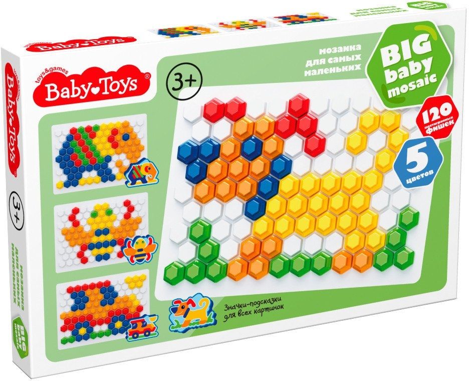 Развивающая игра Baby Toys Мозаика шестигранная 05023