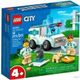 Конструктор LEGO City 60382 Ветеринарный фургон