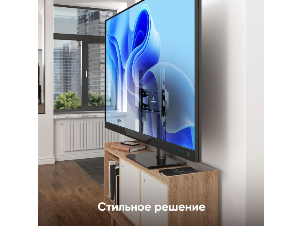 Подставка для телевизора Onkron PT4 черный 26"-55" макс.35кг настольный фиксированный