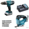 Makita DK18B59Y (шуруповерт, лобзик, 2 АКБ)