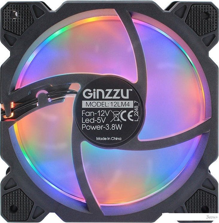Вентилятор для корпуса Ginzzu 12LM4
