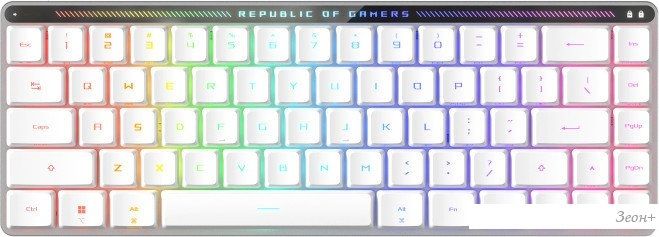 Клавиатура ASUS ROG Falchion Moonlight White (ASUS RX Low Profile Red)