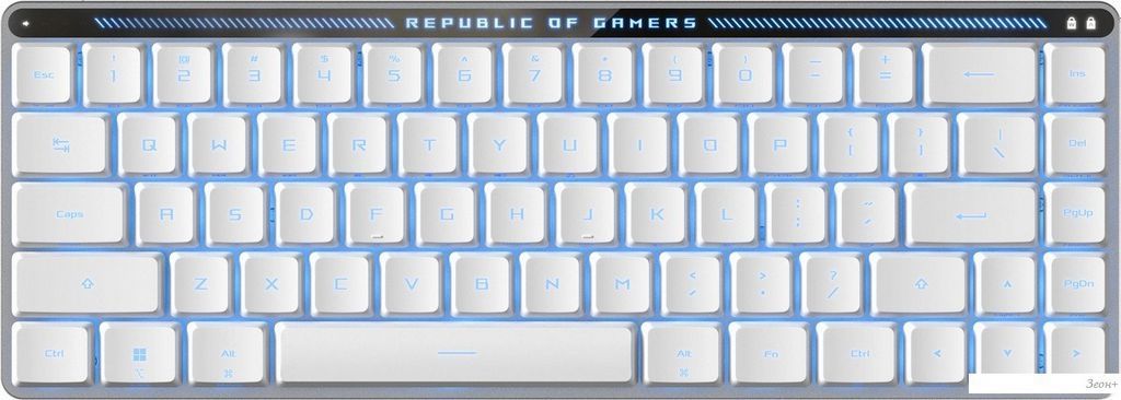 Клавиатура ASUS ROG Falchion Moonlight White (ASUS RX Low Profile Red)