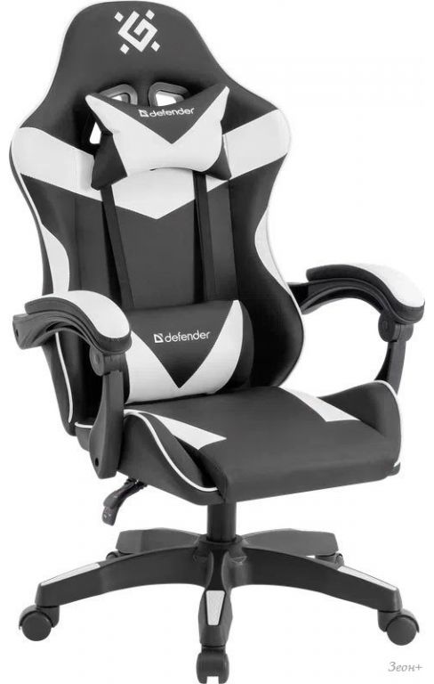 Игровое (геймерское) кресло Defender Urana (черный/белый)