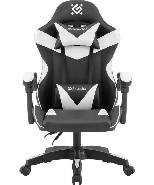 Игровое (геймерское) кресло Defender Urana (черный/белый)