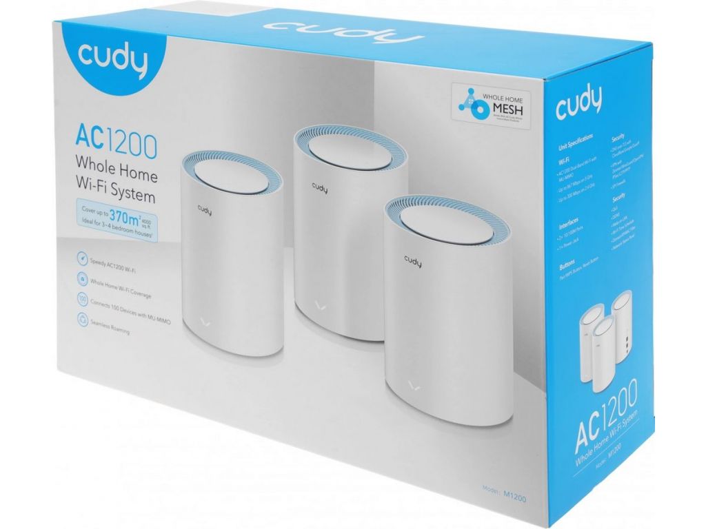 Wi-Fi система Cudy M1200 1.0 (3-Pack)