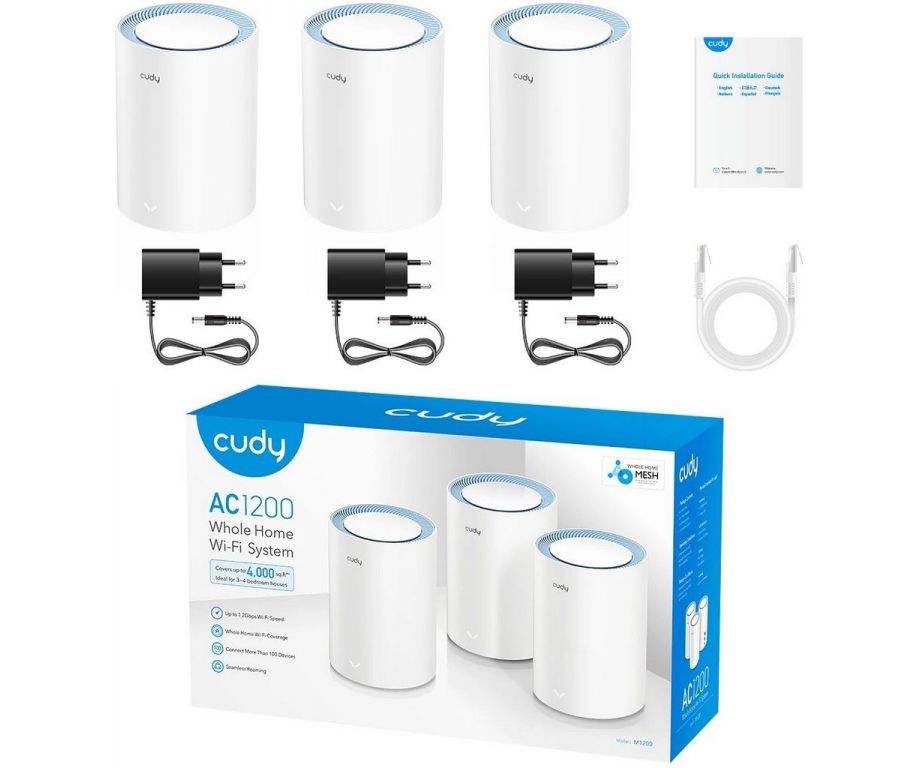 Wi-Fi система Cudy M1200 1.0 (3-Pack)