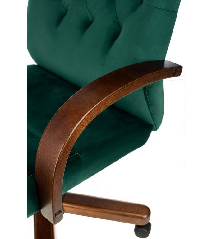 Офисное кресло Бюрократ T-9928WALNUT Fabric (зеленый Italia Green/дерево)