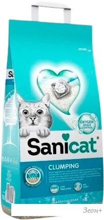 Наполнитель для туалета Sanicat Clumping Marseillе Soap 8л