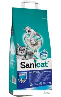    Sanicat Clumping Multicat 12