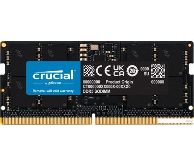   Crucial 8 DDR5 SODIMM 4800 CT8G48C40S5
