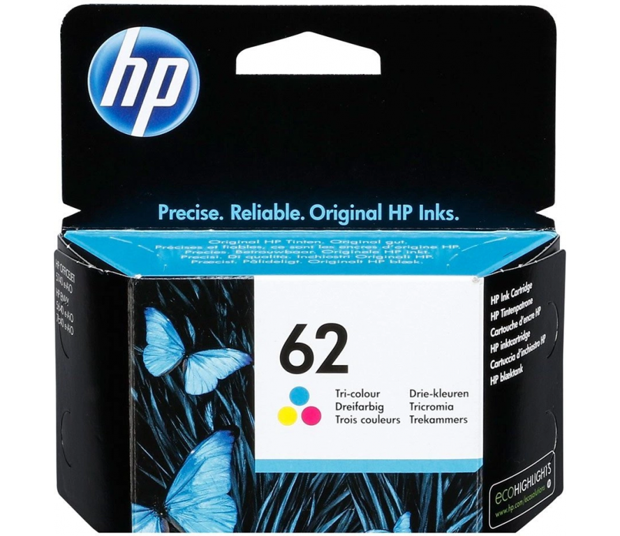Картридж струйный HP 62 C2P06AE многоцветный (165стр.) для HP OJ 200