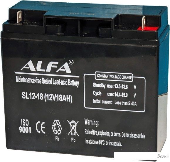 Аккумулятор для ИБП ALFA SL12-18 (12V-18Ah)