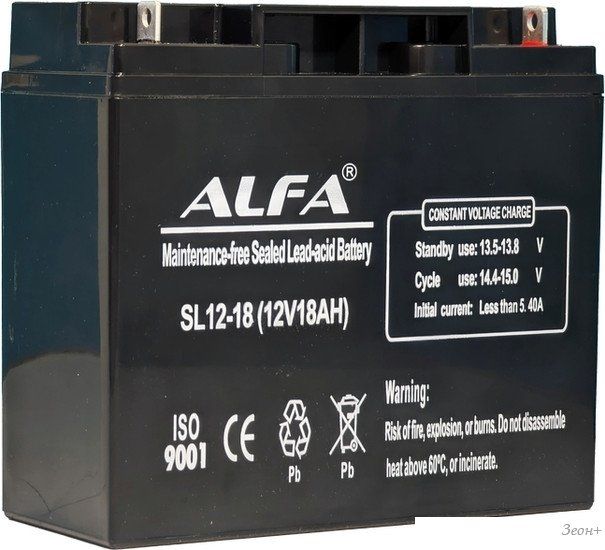 Аккумулятор для ИБП ALFA SL12-18 (12V-18Ah)