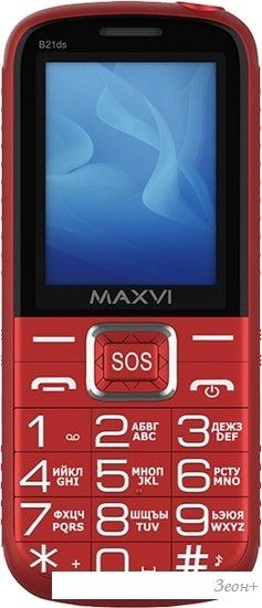 Мобильный телефон Maxvi B21ds (красный)