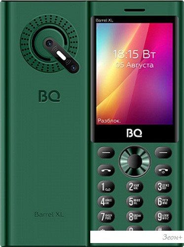 Кнопочный телефон BQ BQ-2832 Barrel XL (зеленый)