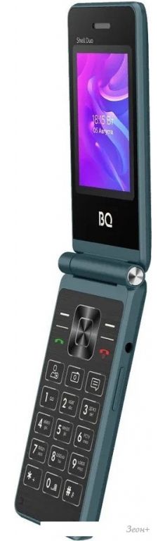 Кнопочный телефон BQ BQ-2412 Shell Duo (бирюзовый)