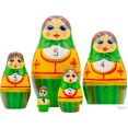 Развивающая игра Брестская Матрешка С числами (набор 5 шт)