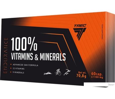 ,  Trec Nutrition 100% Vitamins & Minerals, 60 .