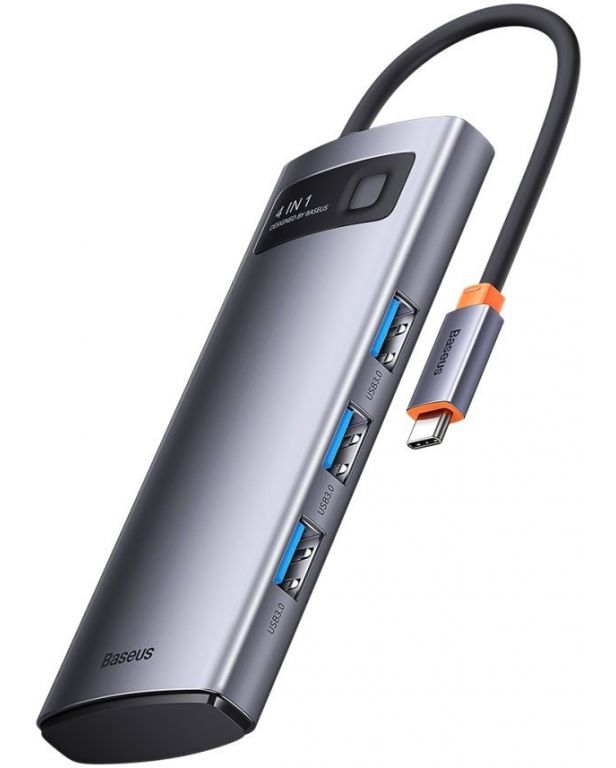 USB-хаб Baseus Metal Gleam Series 4-Port USB-A Hub WKWG070013