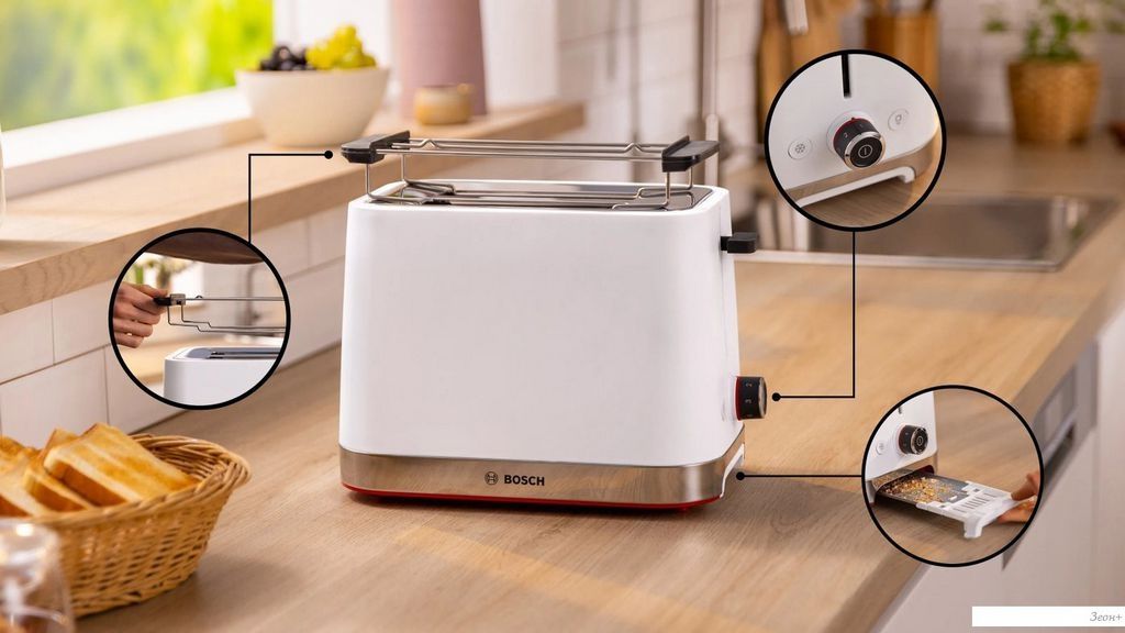 Тостер Bosch MyMoment TAT4M221