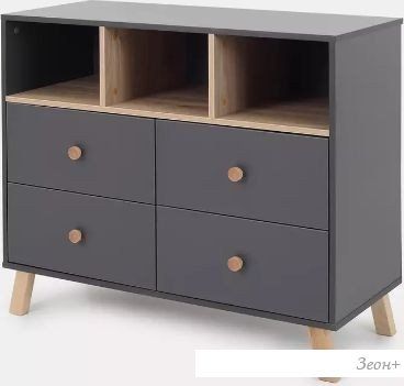 Детский комод Rant Vester 116 (Moon Grey)
