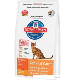 Корм для кошек Hill's Feline Adult Optimal Care Курица 15 кг