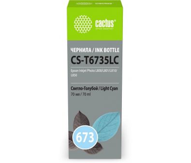  Cactus CS-T6735LC 673 - 70  Epson Inkjet Photo L800/L801/L810/L850