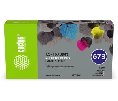  Cactus CS-T673set 673 ////-/-  6x70  Epson Inkjet Photo L800/L801/L810/L850