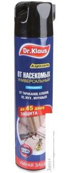 Аэрозоль против насекомых Dr. Klaus От муравьев, тараканов и других насекомых DK06250031 (600 мл)